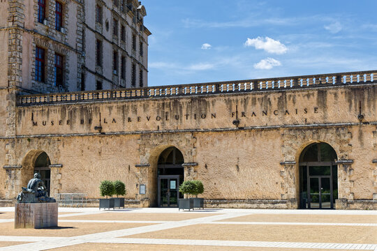 VIZILLE, FRANCE, September 2, 2026 :The French Revolution Museum in a castle aisle