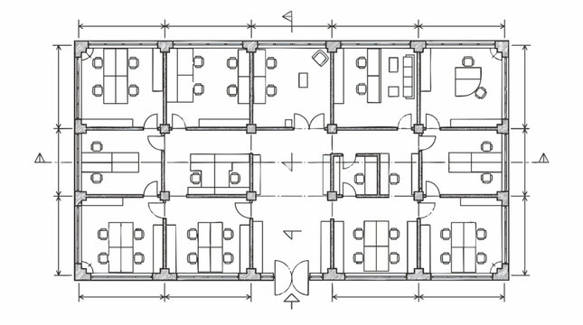 Detailed modern modular room layout diagram with labeled dimensions and furniture placements, concept for interior design planning, architectural blueprints, and home renovation projects