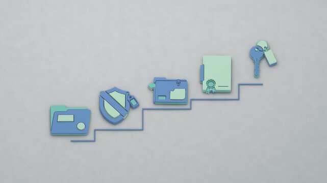 Estate administration advances from probate and indemnity protection to subrogation recovery, covenant documentation and trustee oversight. Flat 3D style.