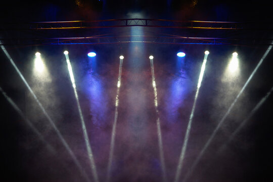 Big stage light, searchlight with spot light.