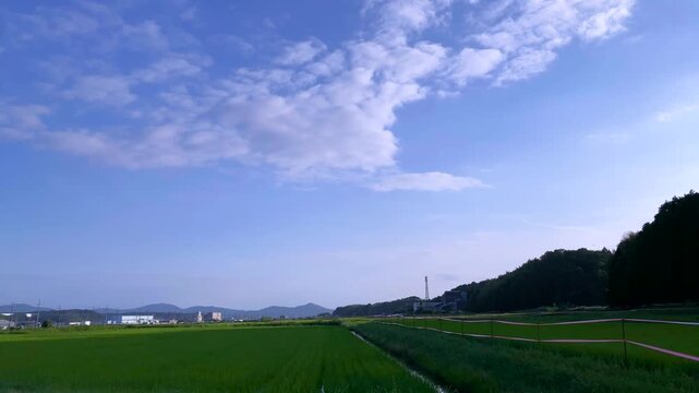 Cloud Time‑Lapse Over Countryside &ndash; Reverse Version