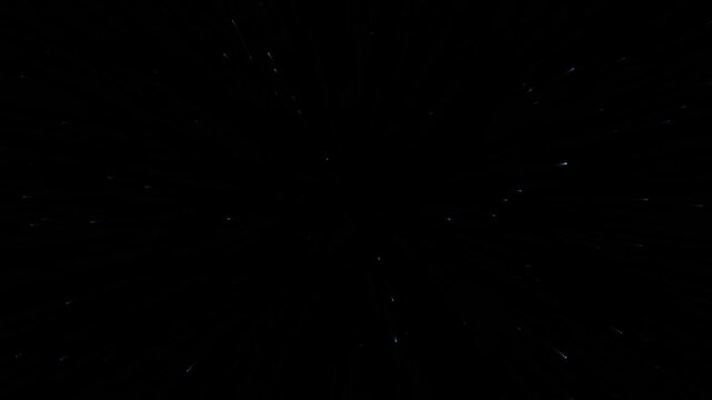 An optimized fullscreen immersive particle tunnel animation with amplified visual effects, denser particle clusters, brighter glow accents, and a clean control-free layout.