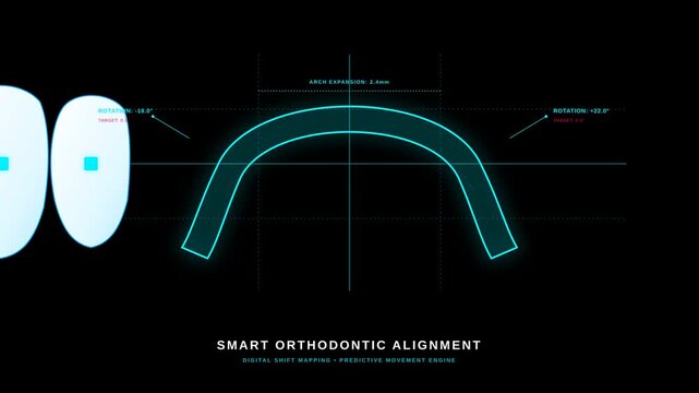 Digital Orthodontic Teeth Alignment Simulation for Dental Treatment Planning with Medical Software