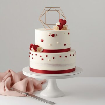 wedding cake with roses