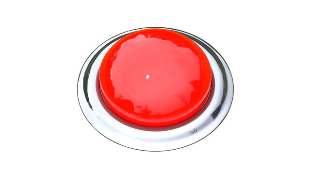 red stop button 3d 