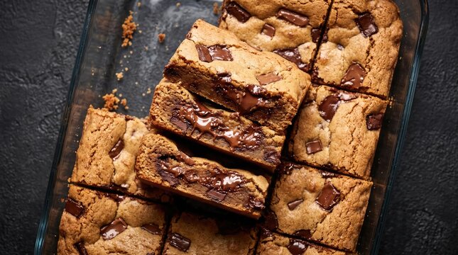 Decadent Chocolate cookie bars, Thick Fudgy Cookie Bars