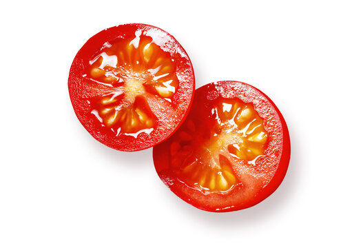 halbierte Tomate
