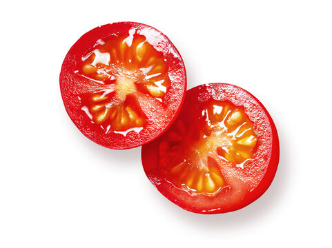 halbierte Tomate