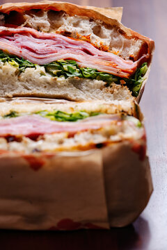cold cut pork italian sandwich