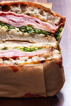 cold cut pork italian sandwich
