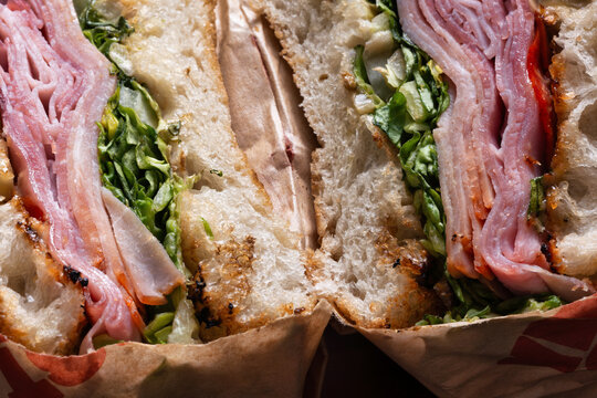 cold cut pork italian sandwich