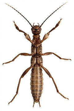 Embioptera Webspinner Ventral View Legs Tarsi White Isolated