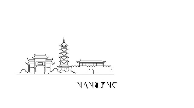 Nanjing skyline blends ancient towers with modern skyscrapers
