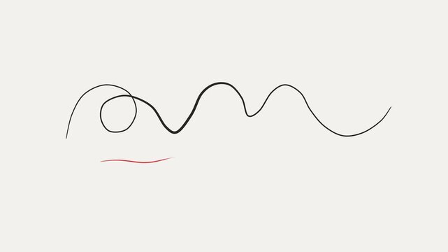 Flowing Sinusoidal Wave and Linear Accent