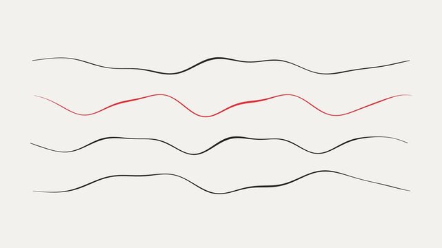 Rhythmic Parallel Wave Pattern
