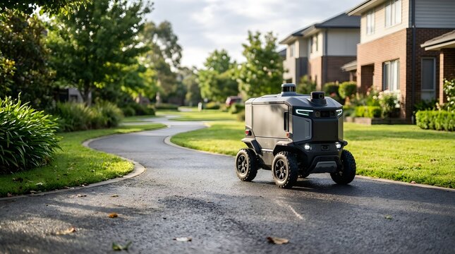 Robotic Vehicle Driving Residential Street
