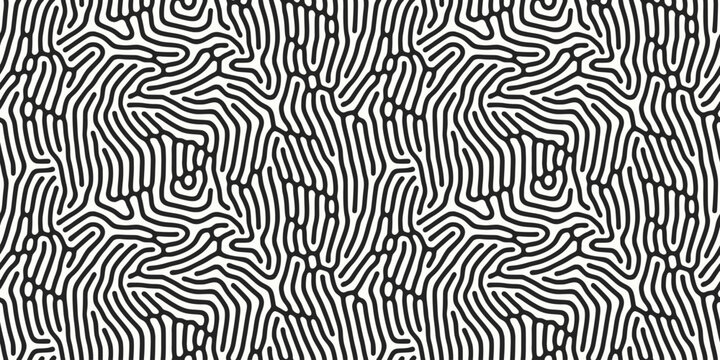 Turing Pattern Seamless Background. Abstract Organic Reaction Diffusion Vector Texture