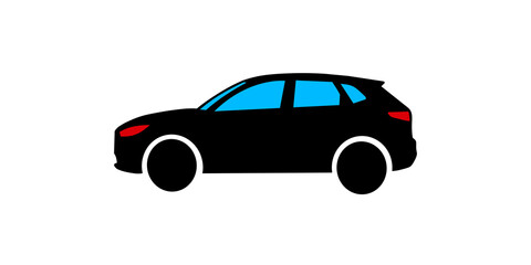 Fototapeta premium Modern crossover car vector illustration for automotive business banner.