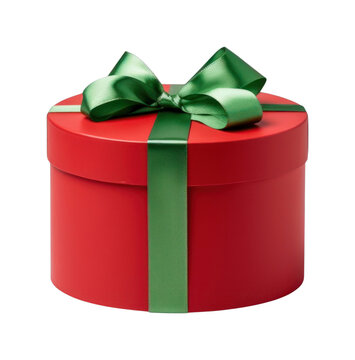 PNG Gift box green red white background.