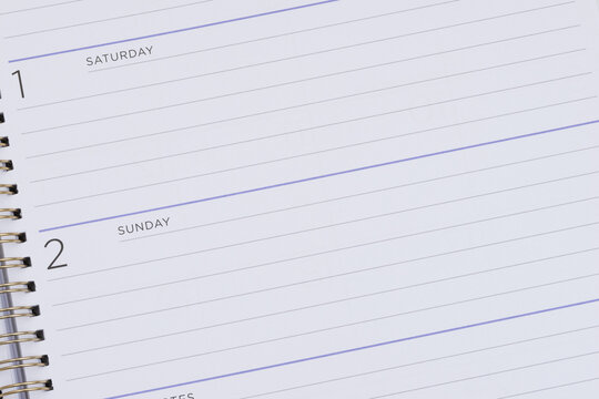 Blank daily planner for time management and scheduling