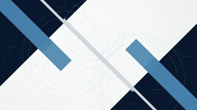 Technical blueprint line art geometric seamless loop background