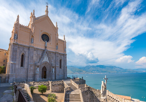 The&nbsp;Temple of St. Francis&nbsp;or Tempio di San Francesco - Gothic Revival Church in Gaeta, Italy