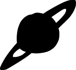 Cute Childlike Saturn Planet Doodle Hand Drawn Illustration © MaulaZulfi