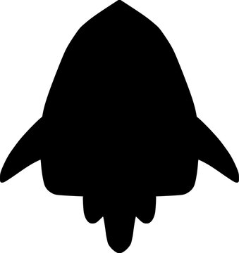 Cute Childlike Rocket Doodle Hand Drawn Space Illustration