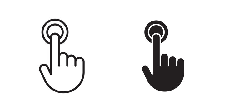 Self service icon flat outline in black