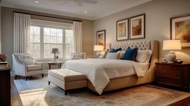 master bedroom with a warm and inviting atmosphere
