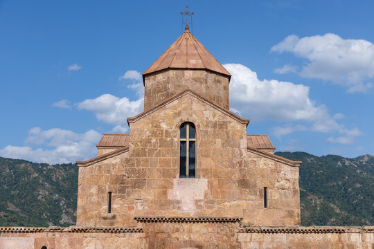 Odzun Church exterior. This is an Armenian basilica constructed around the 5th&ndash;7th century in the Odzun village of the Lori Province of Armenia