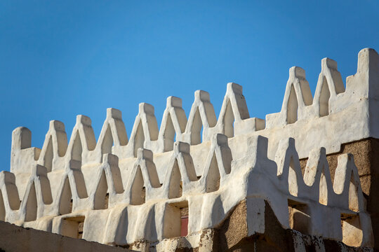 Traditional old mud house, Najran Province, Najran, Saudi Arabia