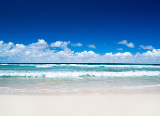 Beach and beautiful tropical sea. Beach landscapes © Pakhnyushchyy