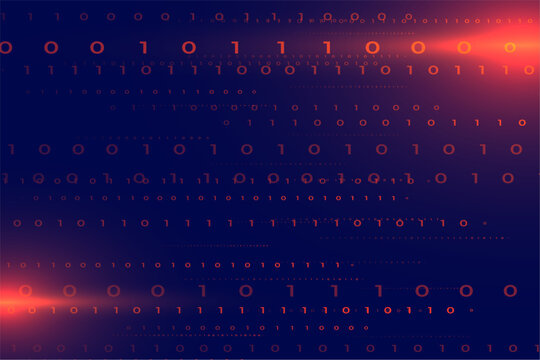 futuristic matrix code cyberspace background with shiny effect