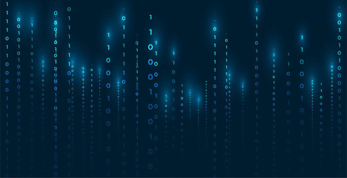 futuristic digital binary code firewall concept wallpaper design