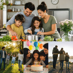 Fototapeta premium family at home