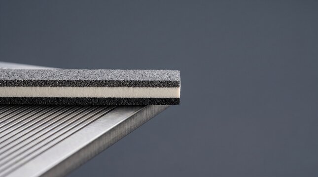 Precision studio photograph of planar yttria stabilized zirconia ysz ceramic electrolyte plate with porous anode cathode layers for solid oxide fuel cell sofc clean stationary power generation