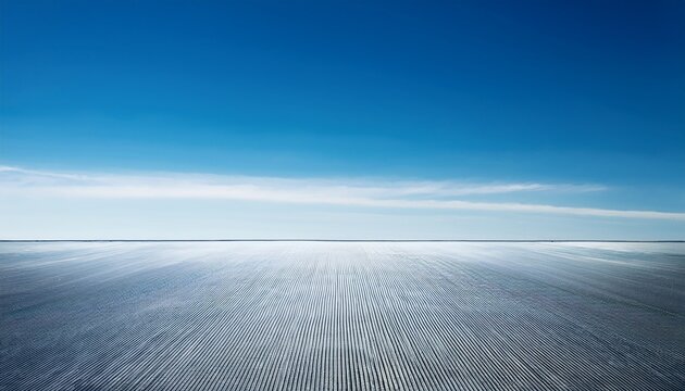 blue sky horizon minimal background