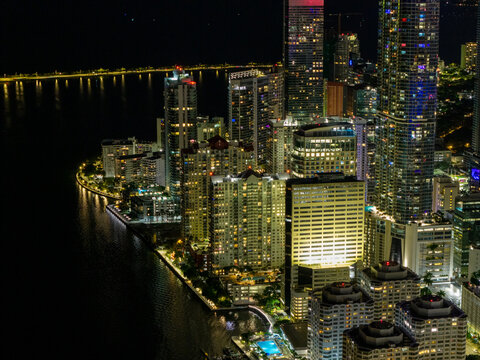 Miami aerial brickell on the bay 2026