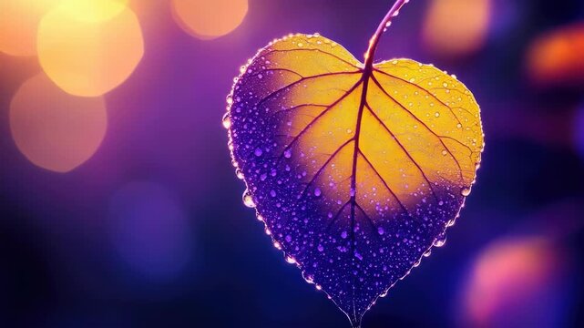 Purple Heart Leaf