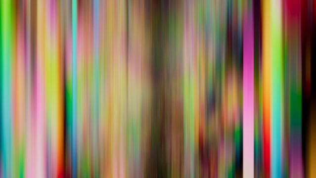 Soft multicolored neon bars create a smooth abstract light texture. Modern background for digital media, branding, and creative visual projects.