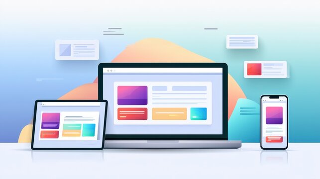 Bright social media post template for marketing campaigns with placeholders