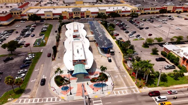 Lauderhill Transit Center a modern solar powered bus stop