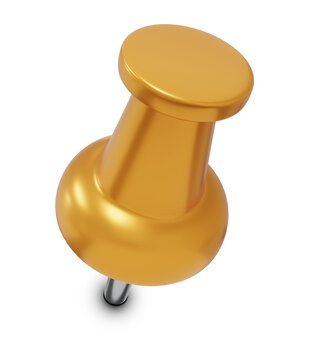 Metallic Gold Pushpin Thumbtack
