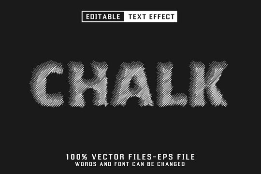 Chalk Editable Text Effect