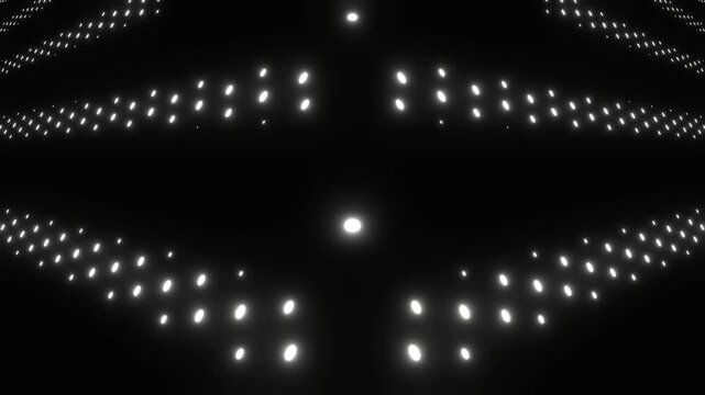 White Flickering Bright Lights Background VJ Loop in 4K