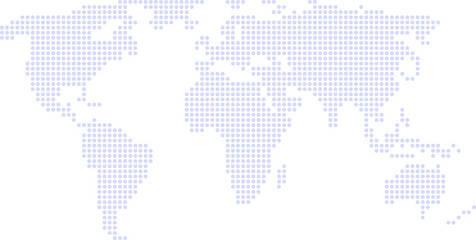 Fototapeta premium Map of the world dotted
