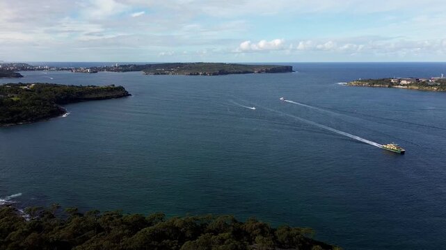 Scenic waterfront at Chowder Bay, Sydney Harbour, NSW, Australia