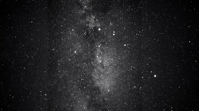 Night sky background, filled with many, bright white stars, and the milky, way galaxy cluster