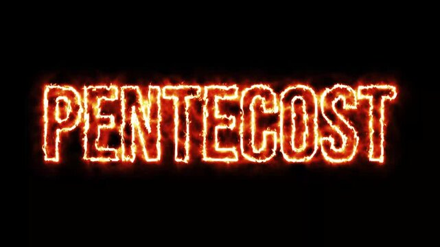 Pentecost Sunday Typography Animation